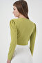 936 Sandy Crop Blouse - E.Green - 4