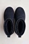 Short Suede Boots with Fur Inside and Thick Sole - 3
