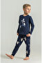Boy's Long Sleeve Pajama Set (with Socks as a Gift)