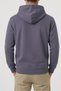 3 Thread Men's Side Pocket Hooded Sweatshirt Soft Fabric Smoked Gray Brown Black Stone - 2