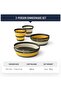 S2S Frontier UL Collapsible Dinnerware Set [6 Piece] 2 L Bowls, M Bowls and Cups Multi - 5