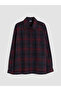 Esvab • Modern & Distinctive Checkered Embroidered Gabardine Boys' Shirt - 3
