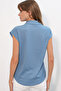 20123 Polo Neck Knitted Blouse - Indigo - 4