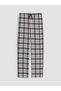 Brown Plaid Patterned Men's Pajama Bottoms