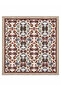 Satensi Square Shawl Women's Red - Turquoise