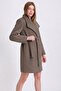 Dark Beige Cashmere Coat - 4