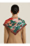 Satensi Square Shawl Women's Red - Green - 3