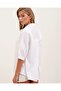 20213 Oversize Short Sleeve Basic Shirt - White - 3