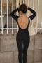Eros corset backless black jumpsuit - 3
