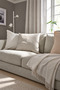 Luxury Profetblomma Light Beige Throw Pillow 50X50 cm – Fine Pattern, Soft Surface - 3