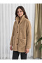 Double Pocket Front Buttoned Oversize Plush Jacket Zyn-58557 - 2