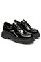 Zrj-T13 Premium Nova Lace-Up Men's Casual Classic Shoes - Black Patent Leather - 3