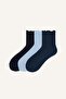 Cotton Ruffled 3-Piece Socks (Ns)