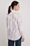 Woman's White Gold Varak Patterned Shirt 20253 - 4