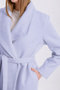 Light Blue Cashmere Coat - 6