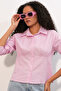 20231 Slim Fit Poplin Shirt - Pink - 3
