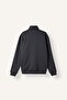 Regular Fit High Collar Half-Zip Basic Sweatshirt X7405Az26Au - 2