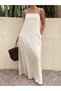 Rochie maxi, bej - S - 7