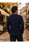 Men's V-Neck Sweatshirt 100% Cotton - 2