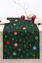 Decorative Table with Christmas Ornaments and Colorful Star Motifs Digital Printed for Winter Table Design Ru - 3