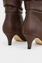 Women's Bellows Boots Pointed Toe Thin Heeled Long Casual Stylish Boots - 7