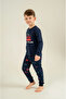 Boy's Long Sleeve Pajama Set (with Socks as a Gift) - 2