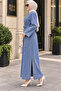 Long Denim Jacket - Light Blue - 3