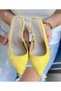 Maria Yellow Suede 5 cm Heel Sandals