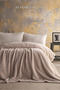 Double Size Trusty Ecru Jacquard Pattern Blanket 200X220 cm