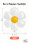 White Daisy Foil Balloon 71X71 cm 1 Piece Flower Themed Birthday Party Decoration - 2
