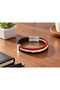 Etravin Triweave Black Leather Men's Bracelet - Red White Black Triple Braid - 3