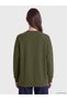 Green Oversize Women's Thick Sweatshirt Tunic - 4