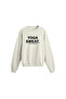 Yoga Printed Oversize Sweatshirt