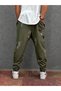 Elastic Waist Japanese Patterned Baggy Trousers - 2