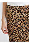 Timeless Clothing & Timeless Choices Leopard Embroidered A-Line Satin Skirt with Drawstring Waist - 3