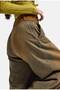 Women's Brown Jeans 2W6-85 Palazzo Fit Belt Detailed Special Design Denim Jean - 8