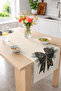 Digital Printed Decorative Table Runner with Christmas Bow, Gingerbread Cookies and Candy Canes 40X140Cm - 2