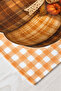 Plaid Checkered Pumpkin and Maple Leaf Patterned Digital Printed Decorative Table Runner 40X140Cm - 4