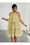 Rochie mini, galben - 6