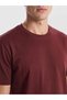 Brown Crew Neck Interlock Men's T-Shirt - 3