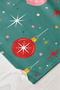 Winter Themed Decorative Kitchen Table Digital Printed Runner with Christmas Ball and Star Pattern 40X140Cm - 4