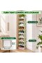 9-Tier Vertical Shoe Rack, Space-Saving Foldable Shoe Storage Organizer for Entryway, Closet, Bedroom – Lightweight, Stable, Eco-Friendly, Freely Stackable Design for Small Spaces - 6