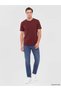 Brown Crew Neck Interlock Men's T-Shirt - 2