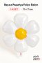 White Daisy Foil Balloon 71X71 cm 1 Piece Flower Themed Birthday Party Decoration - 3