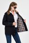 Barn Jacket with Collar in Black Color - 2