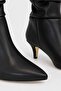 Women's Bellows Boots Pointed Toe Thin Heeled Long Casual Stylish Boots - 6