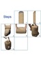 Thick Cotton Canvas Camping Sleeping Bag 210+40x105cm with Flannel Lining and Carry Bag - 4