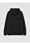 Black Hooded Boys' Thick Sweatshirt - 3