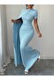 Rochie maxi, albastră - L - 5