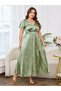 Rochie maxi, verde - 1XL - 6